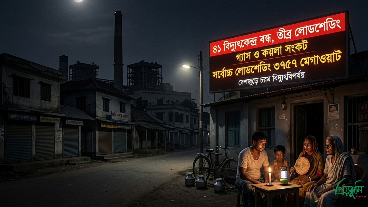 ৩,৭৫৭ মেগাওয়াট লোডশেডিংয়ে কাবু দেশ